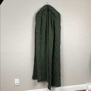 New Gentryportofino Chunky Knit Scarf Green Oversized Unisex